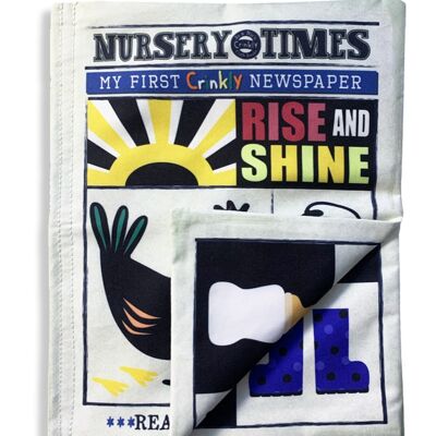Periódico arrugado Nursery Times - Rise and Shine