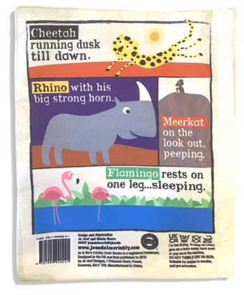 Nursery Times Crinkly Newspaper - Animaux de safari 4