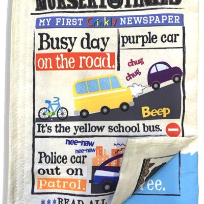 Nursery Times Crinkly Newspaper - Camino ocupado