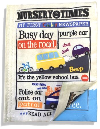Nursery Times Crinkly Newspaper - Route très fréquentée 1