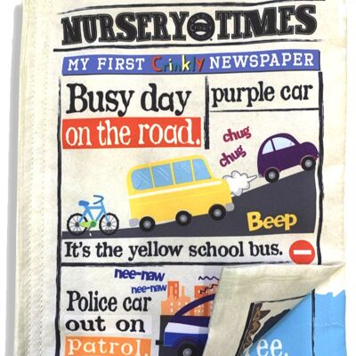 Nursery Times Crinkly Newspaper - Route très fréquentée