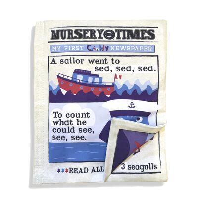 Nursery Times Crinkly Newspaper - Il marinaio è andato in mare