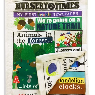 Nursery Times Crinkly Newspaper - Sentier de la nature