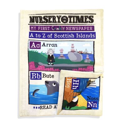 Nursery Times Crinkly Newspaper - Îles écossaises