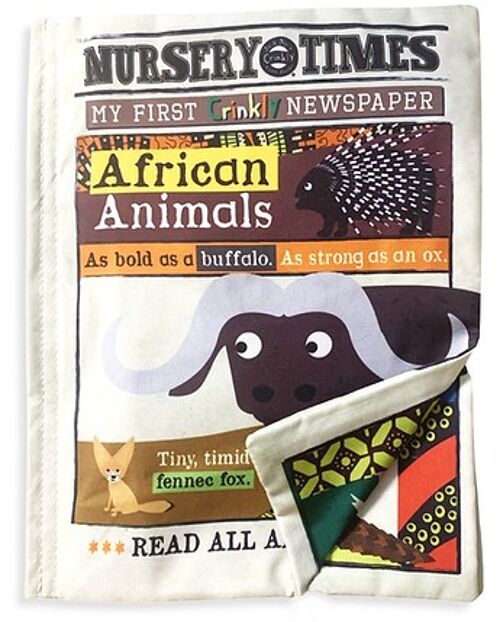 Nursery Times Crinkly Newspaper - African Animals