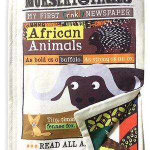 Nursery Times Crinkly Newspaper - Animaux d'Afrique