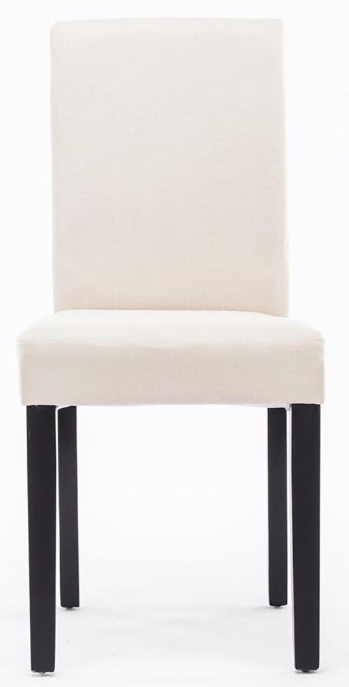 Sambruson Set van 2 Eetkamerstoelen Stof Creme 6x47cm