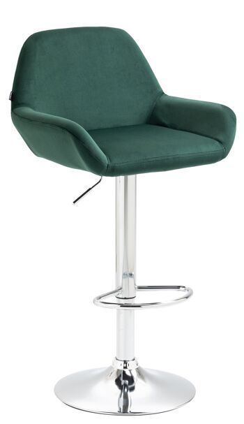 Tabouret Airone Velours Vert 7x52cm 1