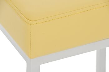 Tabouret de Bar Ripole Cuir Artificiel Jaune 6x37cm 4