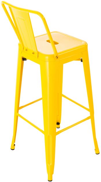 Tabouret de Bar Victoria Métal Jaune 5x43cm 4