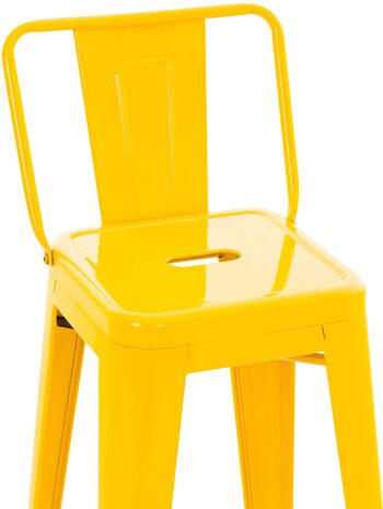 Tabouret de Bar Victoria Métal Jaune 5x43cm 5