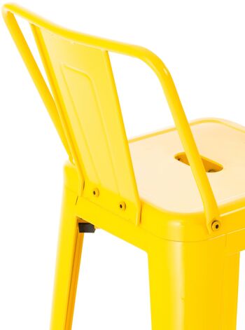 Tabouret de Bar Victoria Métal Jaune 5x43cm 7