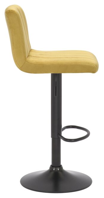 Cerveteri Tabouret Velours Jaune 7x50cm 2