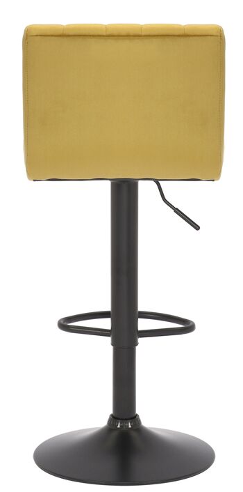 Cerveteri Tabouret Velours Jaune 7x50cm 3