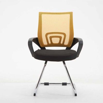 Bellegra Bezoekersstoel Stof Geel 9x61cm