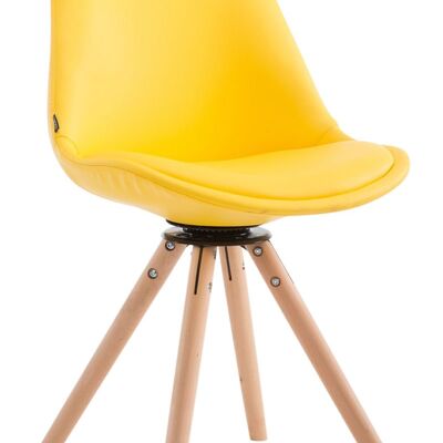 Starza Bezoekersstoel Kunstleer Geel 6x56cm