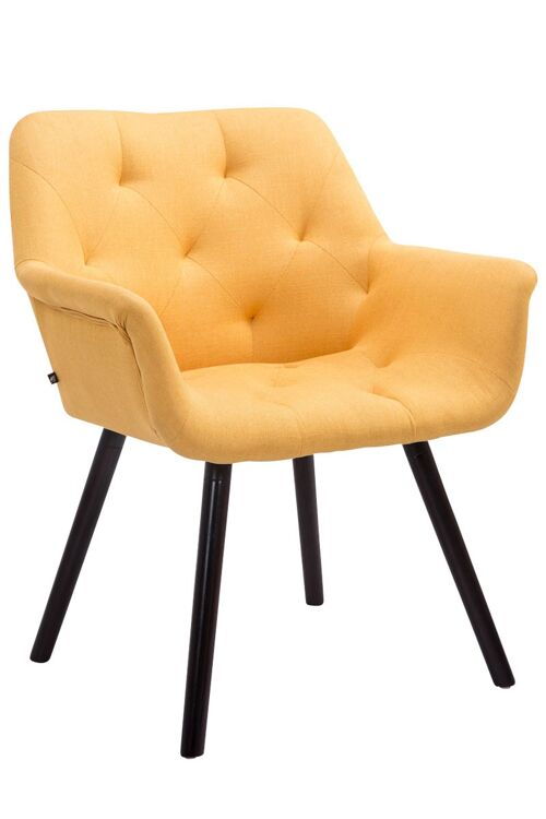 Perroni Bezoekersstoel Stof Geel 12x60cm