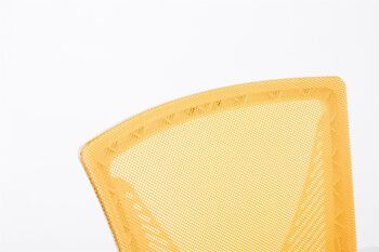 Roteglia Chaise de Bureau Microfibre Jaune 11x56.5cm 5