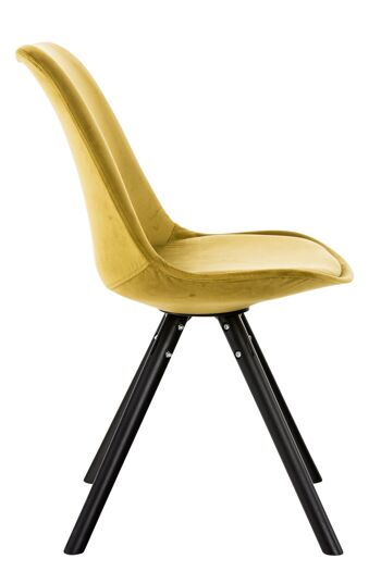 Chaise de salle à manger Tintorale Velours Jaune 5x59cm 4