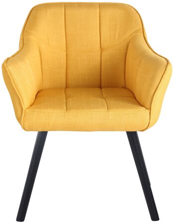 Torcicuda Chaise de salle à manger Tissu Jaune 5x59cm 2