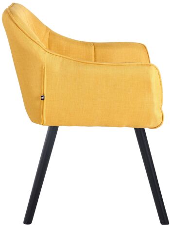 Torcicuda Chaise de salle à manger Tissu Jaune 5x59cm 3