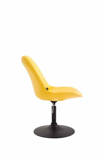 Buglio Chaise de salle à manger Cuir artificiel Jaune 6x57cm 3