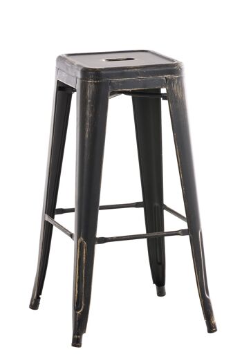 Oratino Tabouret de Bar Métal Doré 4x43cm 1