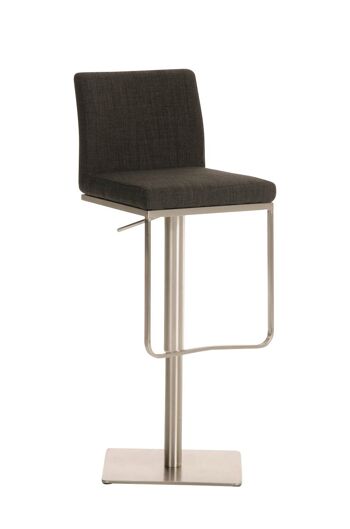 Tabouret de bar Letino Tissu Gris 18x44cm 1