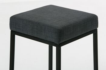 Tabouret de Bar Brattirò Tissu Gris 6x37cm 3