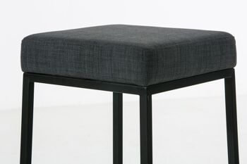 Tabouret de Bar Brattirò Tissu Gris 6x37cm 4