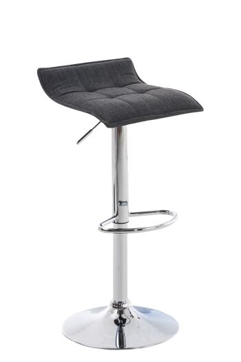 Tabouret de Bar Megalò Tissu Gris 6x38cm