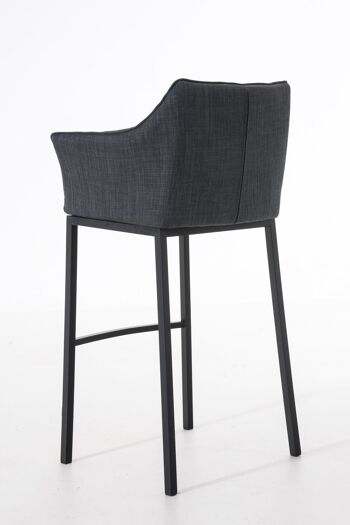 Tabouret de bar Orvieto Tissu Gris 11x48cm 4