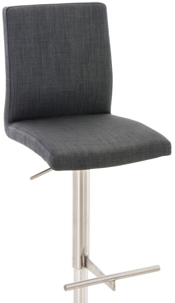 Framura Tabouret de Bar Tissu Gris 17x49cm 4