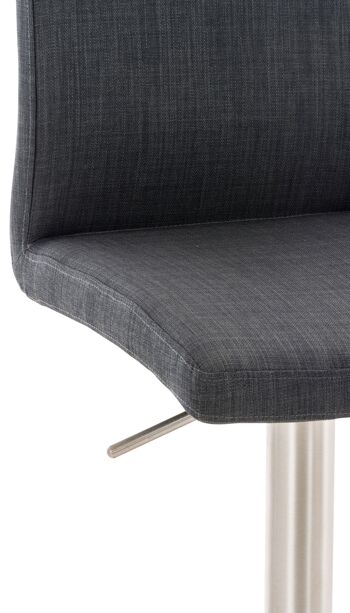 Framura Tabouret de Bar Tissu Gris 17x49cm 6