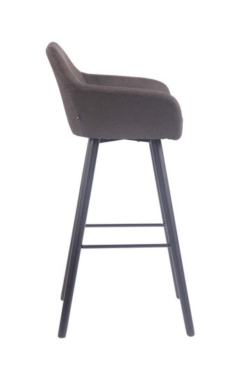 Tabouret de bar Bagnone Tissu Gris 8x52cm 3