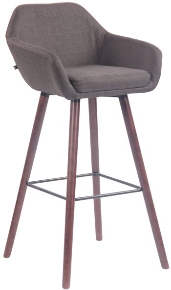 Tabouret Scarro Tissu Gris 8x52cm 1