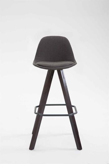 Tabouret de Bar Panetta Tissu Gris 5x44cm 2