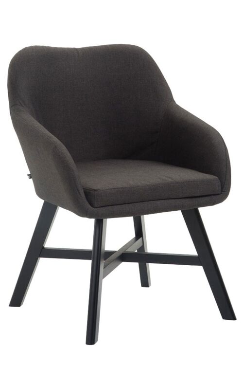 Pinciano Bezoekersstoel Stof Grijs 10x55cm