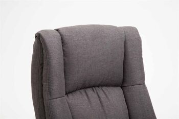 Simeri Chaise de Bureau Tissu Gris 15x70cm 5