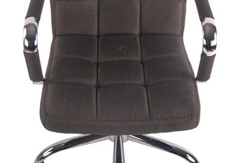 Casalduni Chaise de bureau Tissu Gris 11x62cm 6