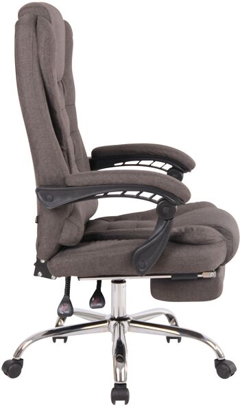 Algund Chaise de Bureau Cuir Artificiel Gris 22x68cm 3