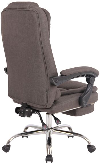 Algund Chaise de Bureau Cuir Artificiel Gris 22x68cm 4