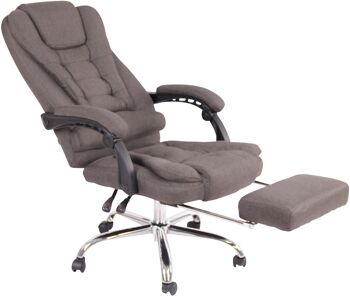 Algund Chaise de Bureau Cuir Artificiel Gris 22x68cm 5