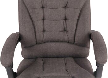 Algund Chaise de Bureau Cuir Artificiel Gris 22x68cm 6