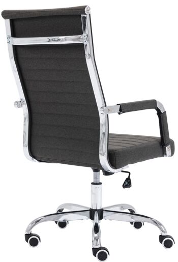 Termine Chaise de Bureau Cuir Artificiel Gris 11x63cm 4