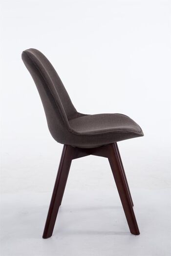 Voltana Chaise de salle à manger Tissu Gris 6x55cm 3