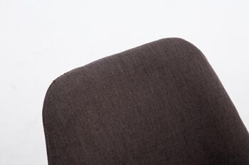 Gumeno Chaise de salle à manger Tissu Gris 6x55cm 5