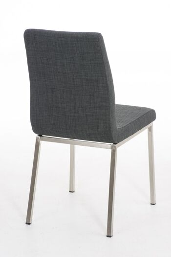 Vignazza Chaise de salle à manger Tissu Gris 7x50cm 4