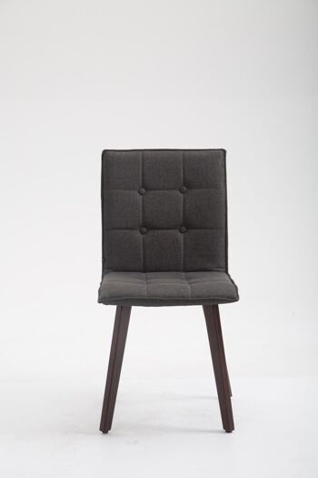 Beano Chaise de salle à manger Tissu Gris 6x52cm 2