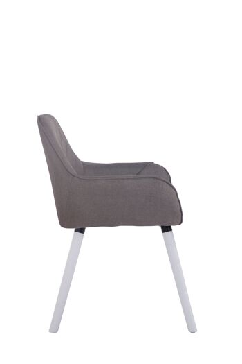 Falicetto Chaise de salle à manger Tissu Gris 9x58cm 3